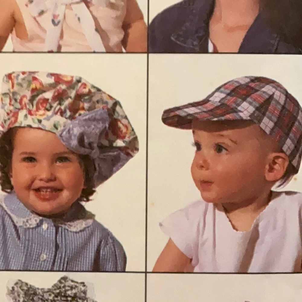 Vtg. McCall’s Crafts 6210 Pattern Infants-Children’s-Boys’ and Girls Hat Package